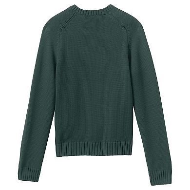 Kids Lands' End Solid V-Neck Sweater