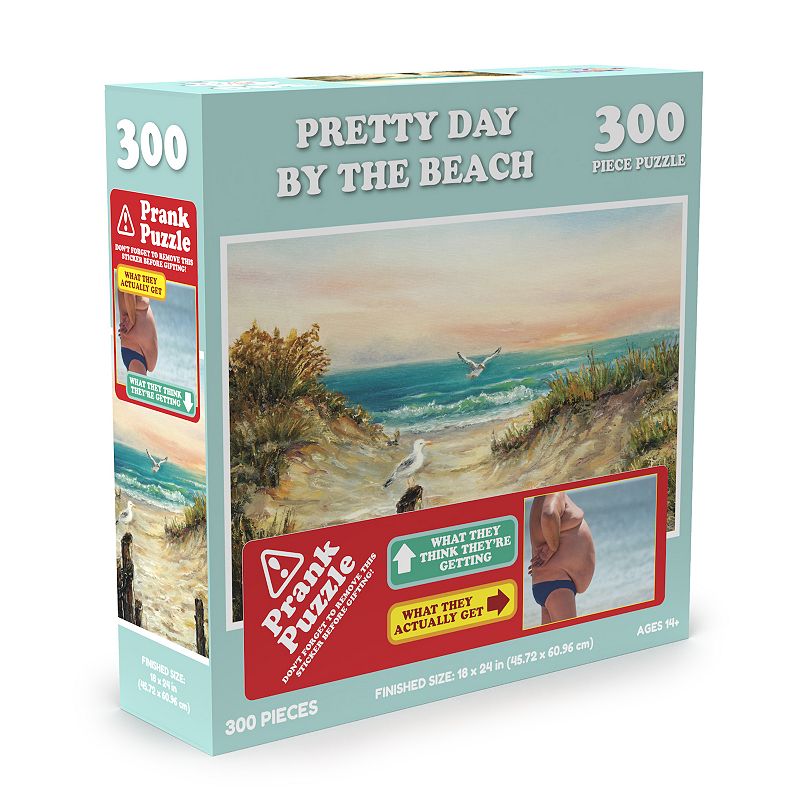 UPC 182805000123 product image for Doing Things Pretty Beach 300-Piece Prank Puzzle, Multicolor | upcitemdb.com