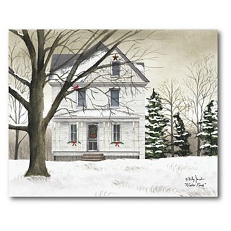 COURTSIDE MARKET White Christmas Canvas Wall Art
