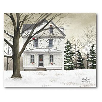COURTSIDE MARKET White Christmas Canvas Wall Art
