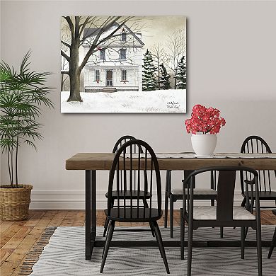 COURTSIDE MARKET White Christmas Canvas Wall Art