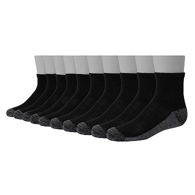 Boys Hanes® 10 Pairs Ultimate Double Tough Ankle Socks