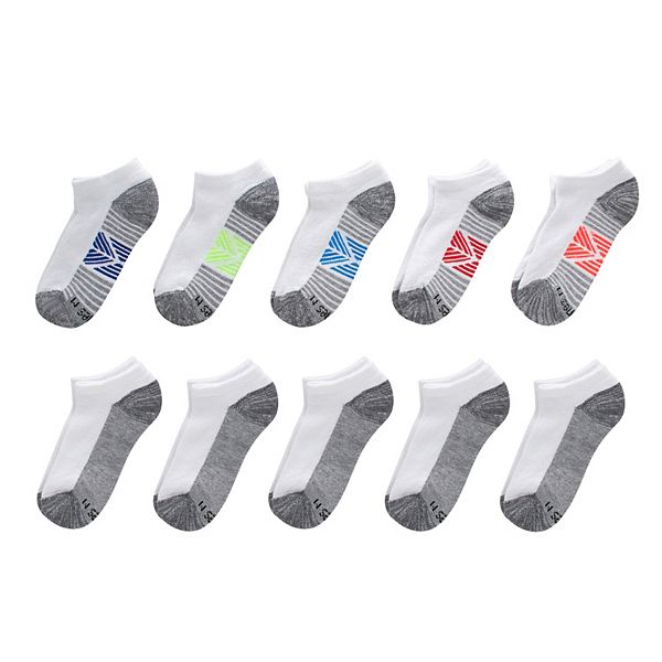 Boys Hanes Ultimate® 10-Pack Double Tough No Show Socks