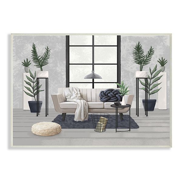 Stupell Home Decor Modern Living Room Wall Art by Ziwei Li