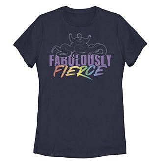 Disney's The Little Mermaid Ursula Juniors' Fabulously Fierce Line Art Portrait Tee