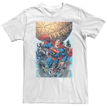 Big & Tall DC Comics Justice League Daily Planet Poster Tee