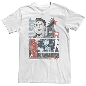 Big & Tall DC Comics The League Layered Poster Tee