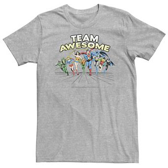 Big & Tall DC Comics Justice league Team Awesome Group Shot Tee