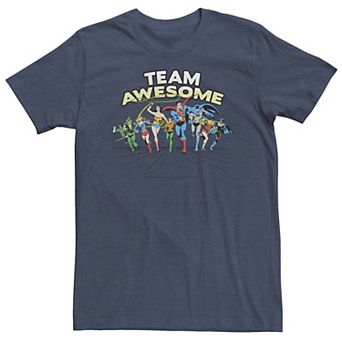 Big & Tall DC Comics Justice league Team Awesome Group Shot Tee