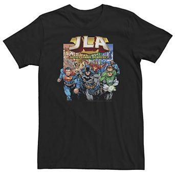 Big & Tall DC Comics JLA Justice League Hero Collage Tee
