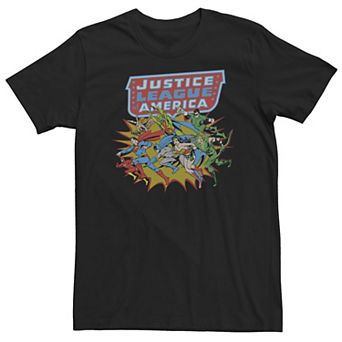 Big & Tall DC Comics Justice League Of America Hero Run Tee