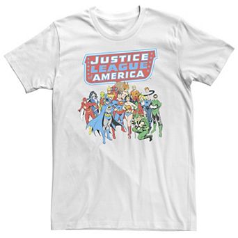 Big & Tall DC Comics Justice League Of America Group Shot Tee