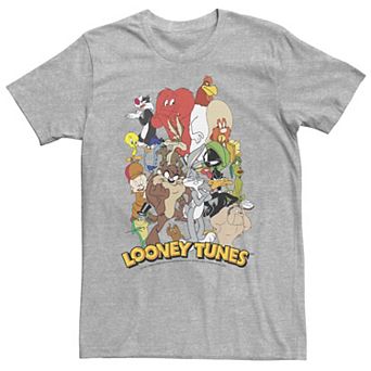Big & Tall Looney Tunes Character Stack Logo Tee