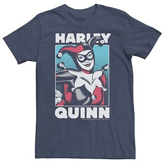 Big & Tall DC Comics Batman Harley Quinn Retro Poster Tee