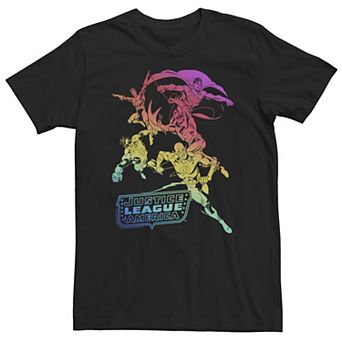 Big & Tall DC Comics Pride Justice League Rainbow Gradient Tee