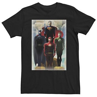 Big & Tall DC Comics Justice League Artistic Hero Poster Tee