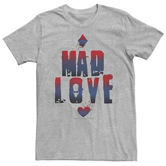 Big & Tall DC Comics Batman "Mad Love" Gradient Text Tee