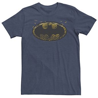 Big & Tall DC Comics Batman Distressed Bat Fill Logo Tee
