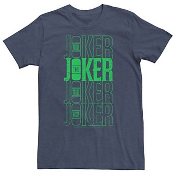 Big & Tall DC Comics Batman The Joker Logo Stack Tee