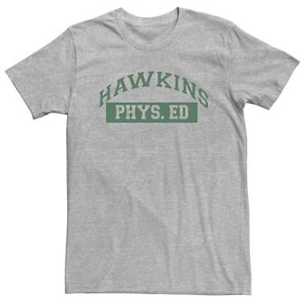 Big & Tall Netflix Stranger Things Hawkins Phys. Ed Logo Tee