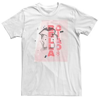 Big & Tall Netflix La Casa De Papel Warped Mask Tee