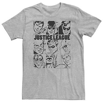 Big & Tall DC Comics Justice League Group Shot Panel Poster Tee