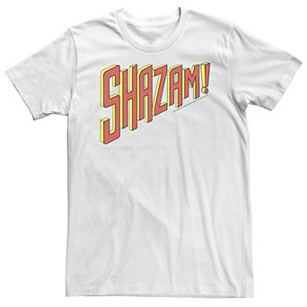Big & Tall DC Comics Shazam Slanted Text Logo Tee
