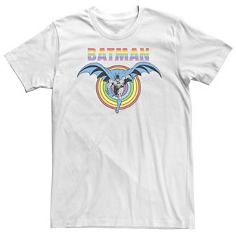 Big & Tall DC Comics Pride Batman Rainbow Run Tee