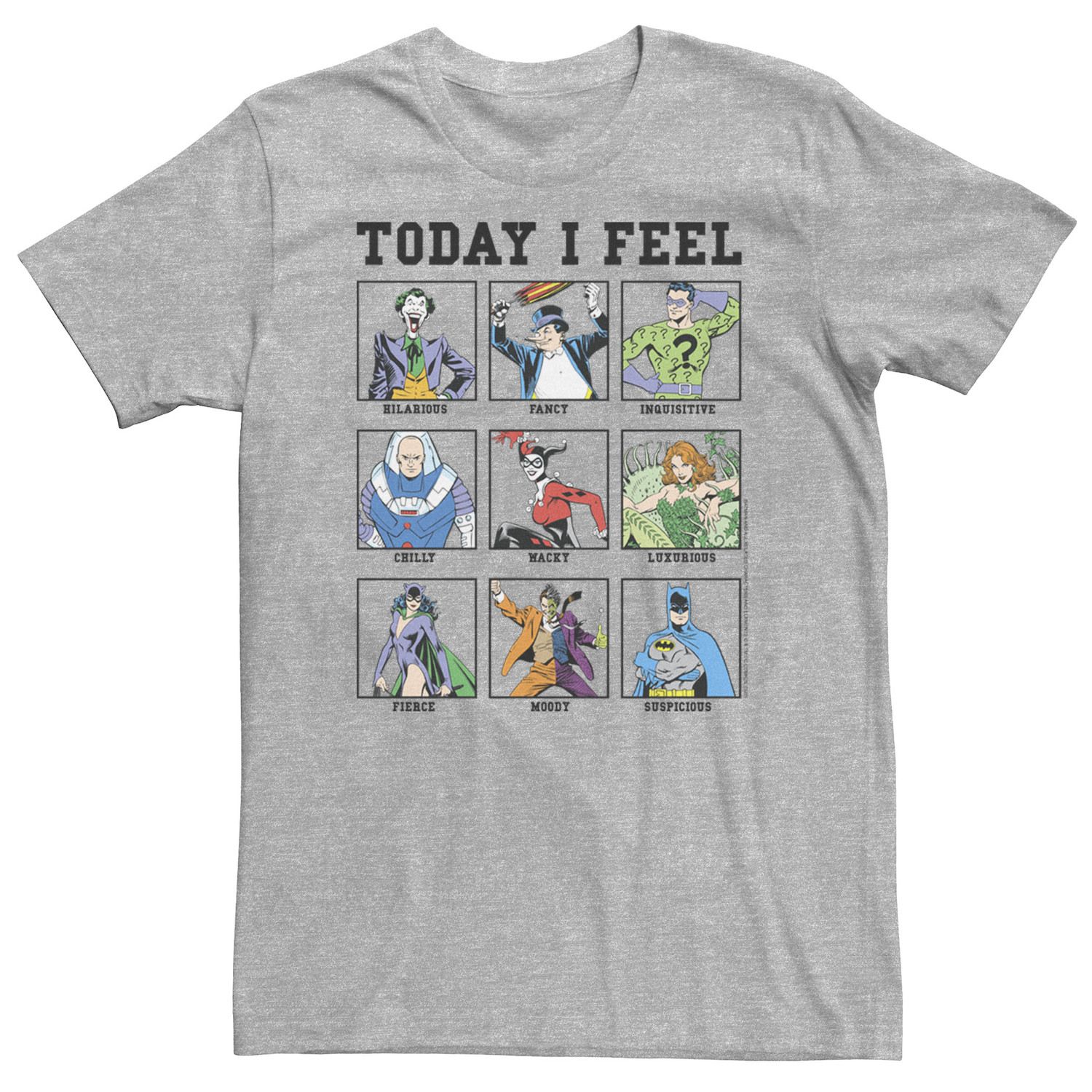 Tall DC Comics Batman Villains Emotions Tee
