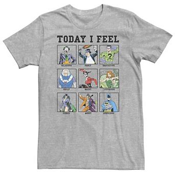 Big & Tall DC Comics Batman Villains Emotions Tee