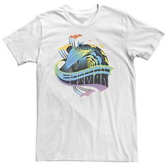 Big & Tall DC Comics Pride Batman Retro Rainbow Tee