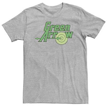 Big & Tall DC Comics Green Arrow Vintage Text Poster Tee