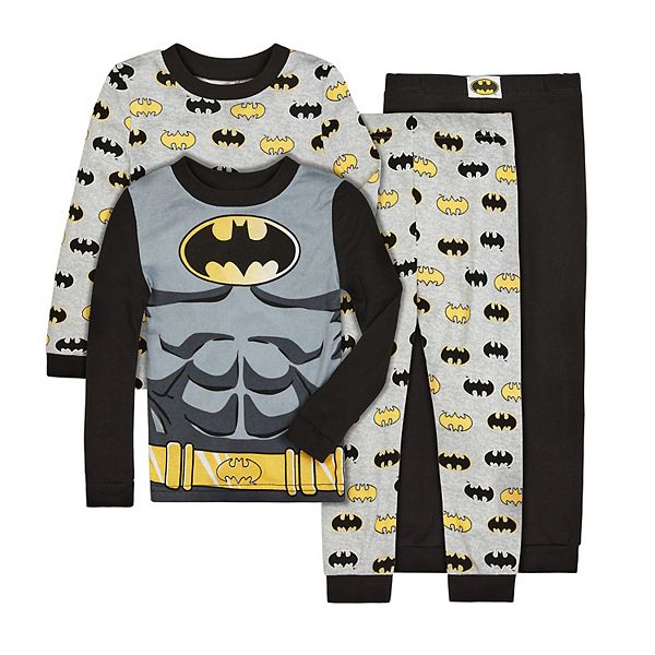 Toddler Boy Batman 4-piece Pajama Set