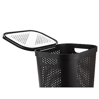 Mind Reader Lightweight Plastic Hamper 60 Liter/16 Gallon