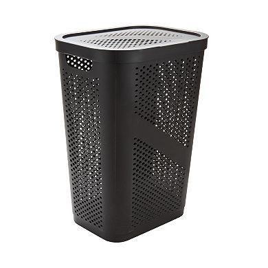 Mind Reader Lightweight Plastic Hamper 60 Liter/16 Gallon