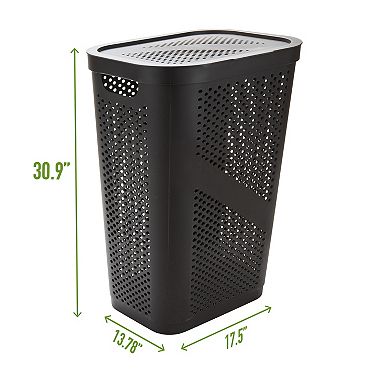 Mind Reader Lightweight Plastic Hamper 60 Liter/16 Gallon