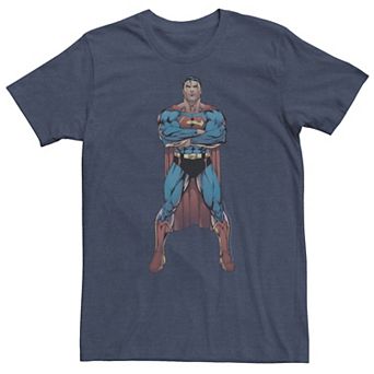 Big & Tall DC Comics Superman Power Stance Comic Poster Tee