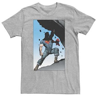 Big & Tall DC Comics Superman Power Lift Comic Poster Tee