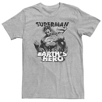 Big & Tall DC Comics Superman Earth's Hero Sketched Poster Tee