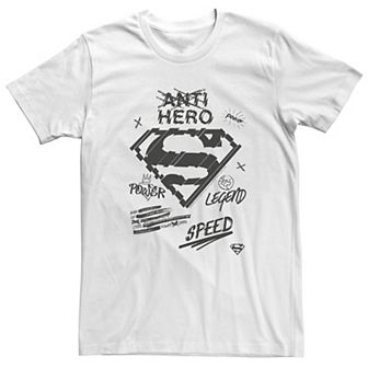 Big & Tall DC Comics Superman Sketched Chest Logo Tee