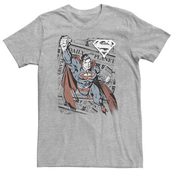 Big & Tall DC Comics Superman Daily Planet Background Poster Tee