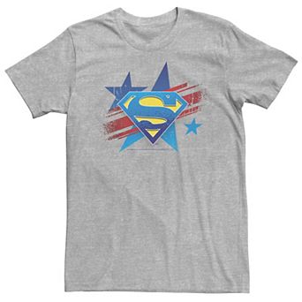 Big & Tall DC Comics Superman Stars And Stripes Chest Logo Tee