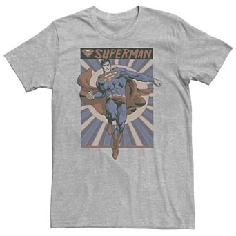 Big & Tall DC Comics Superman Posed Pop Art Poster Tee