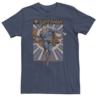 Big & Tall DC Comics Superman Posed Pop Art Poster Tee