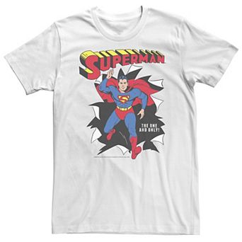 Big & Tall DC Comics Superman Through Wall Poster Tee