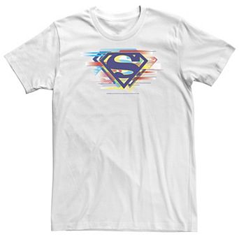 Big & Tall DC Comics Superman Tri-Colored Chest Logo Tee