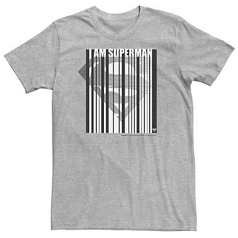 Big & Tall DC Comics Superman Barcode Chest Logo Tee
