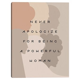 Masterpiece Never Apologize Canvas Wall Art