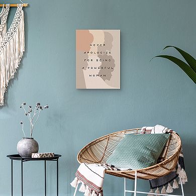 Masterpiece Never Apologize Canvas Wall Art