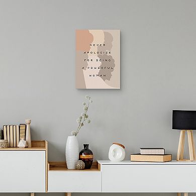Masterpiece Never Apologize Canvas Wall Art